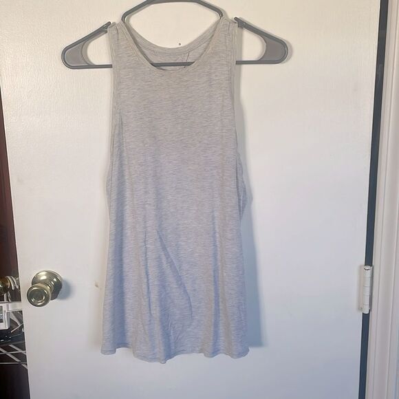 Lululemon All Tied Up Tank (Prima Cotton) Heathered Cool Breeze Gray Size Small - Picture 10 of 10